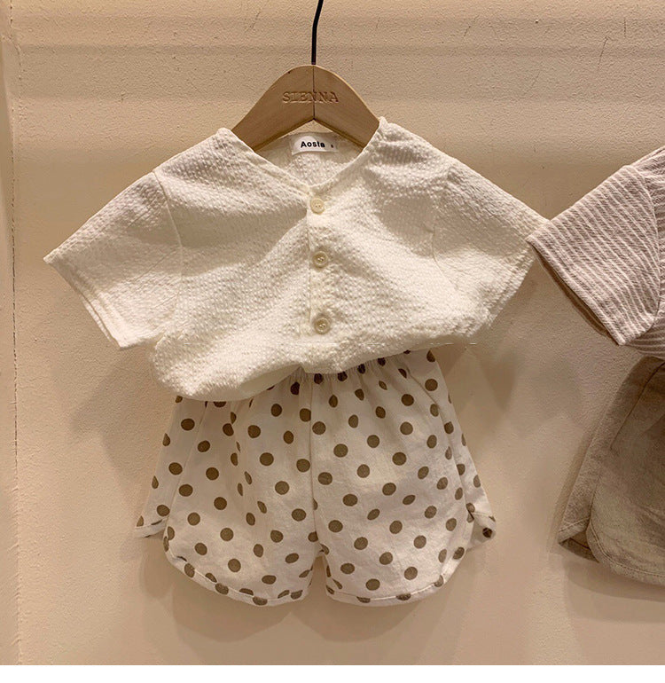 Baby Loose Shorts in Stripes, Checks, and Spots [mh0000873]