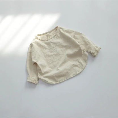 -キッズ シンプル 長袖 Tシャツ【mh-0000232】 - mamahalo shop - 長袖Tシャツ -  べビー服 - 子供服 - 男の子 - 女の子