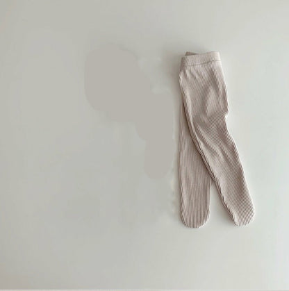 -ベビー リブ 足つき レギンス パンツ タイツ【mh0000074】 - mamahalo shop - レギンスパンツ -  べビー服 - 子供服 - 男の子 - 女の子