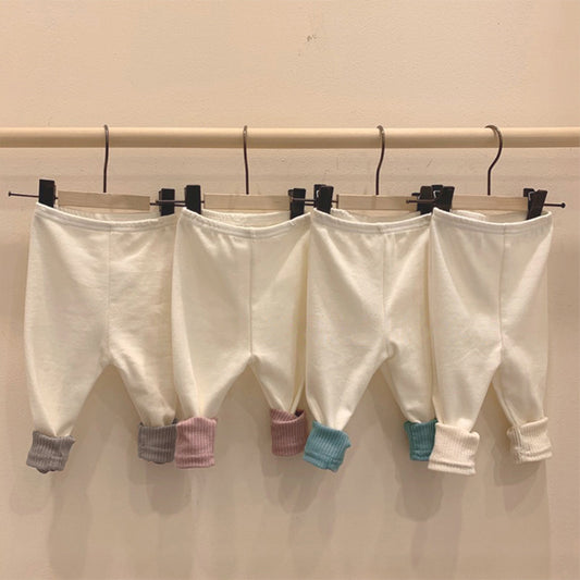 Contrast Color Cotton Leggings バイカラー ストレッチ レギンス【mh0012682】