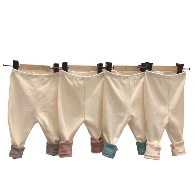 Contrast Color Cotton Leggings バイカラー ストレッチ レギンス【mh0012682】