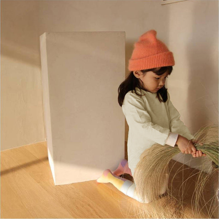 Cotton Basic Pajamas Set 無地 長袖Tシャツ ロングパンツ【mh0012698】
