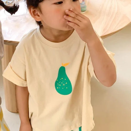 ★キッズ 梨 ペア Tシャツ 45920907 - mamahalo shop - 半袖Tシャツ - ベビー服 - 子供服 - 男の子 - 女の子