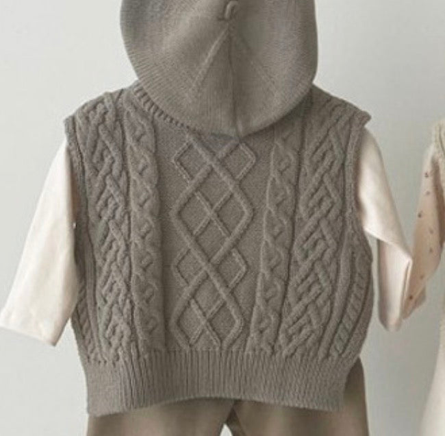 -ベビー ニット ベスト【mh0000247】 - mamahalo shop - ベスト -  べビー服 - 子供服 - 男の子 - 女の子