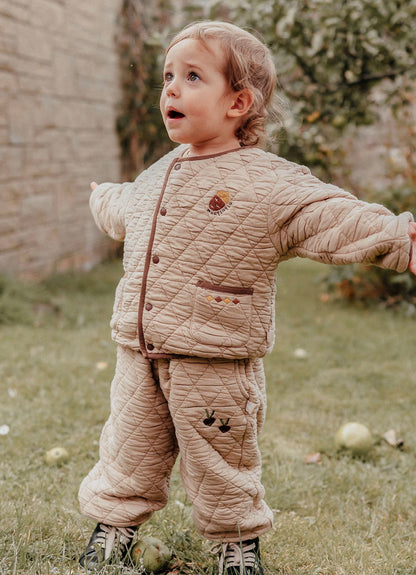 キルトパンツ 刺繍 ジョガーパンツ アウター【mh0011638】