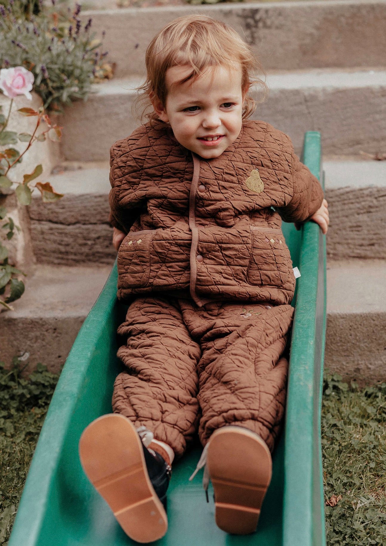 キルトパンツ 刺繍 ジョガーパンツ アウター【mh0011638】