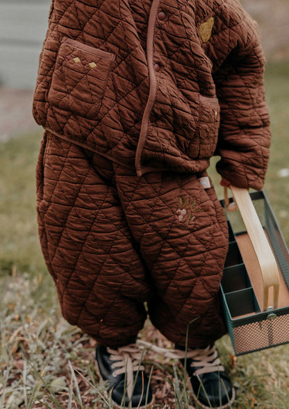 キルトパンツ 刺繍 ジョガーパンツ アウター【mh0011638】