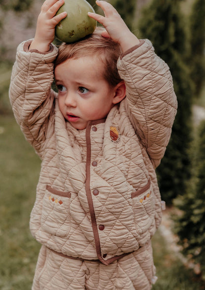 キルトパンツ 刺繍 ジョガーパンツ アウター【mh0011638】