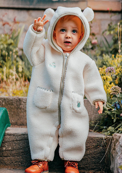 カバーオール ボア素材 クマ耳フード ジャンプスーツ つなぎ【mh0011644】