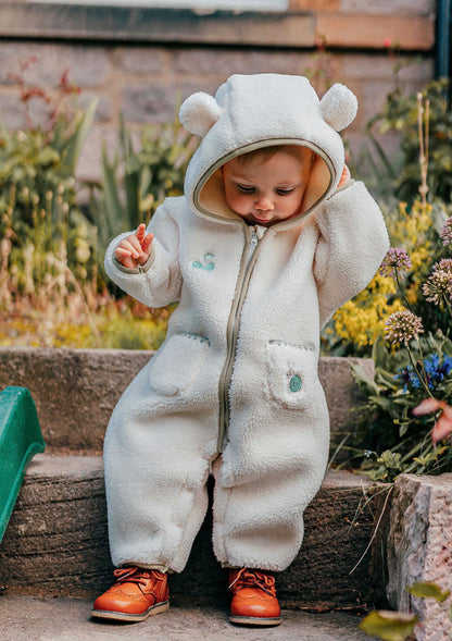 カバーオール ボア素材 クマ耳フード ジャンプスーツ つなぎ【mh0011644】