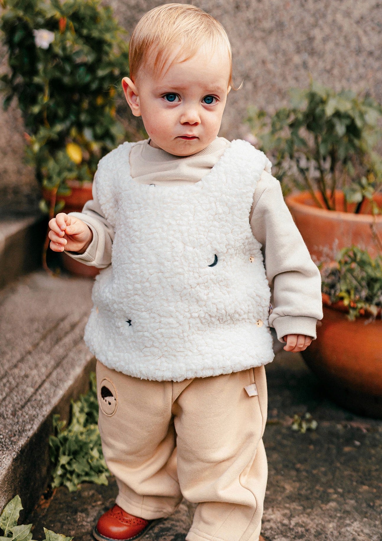 ベスト ボア素材 ノースリーブ プルオーバー アウター ベスト【mh0011645】