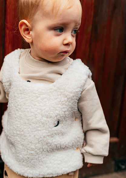 ベスト ボア素材 ノースリーブ プルオーバー アウター ベスト【mh0011645】