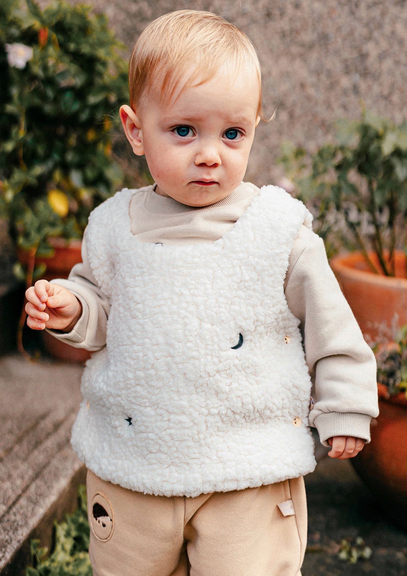 ベスト ボア素材 ノースリーブ プルオーバー アウター ベスト【mh0011645】