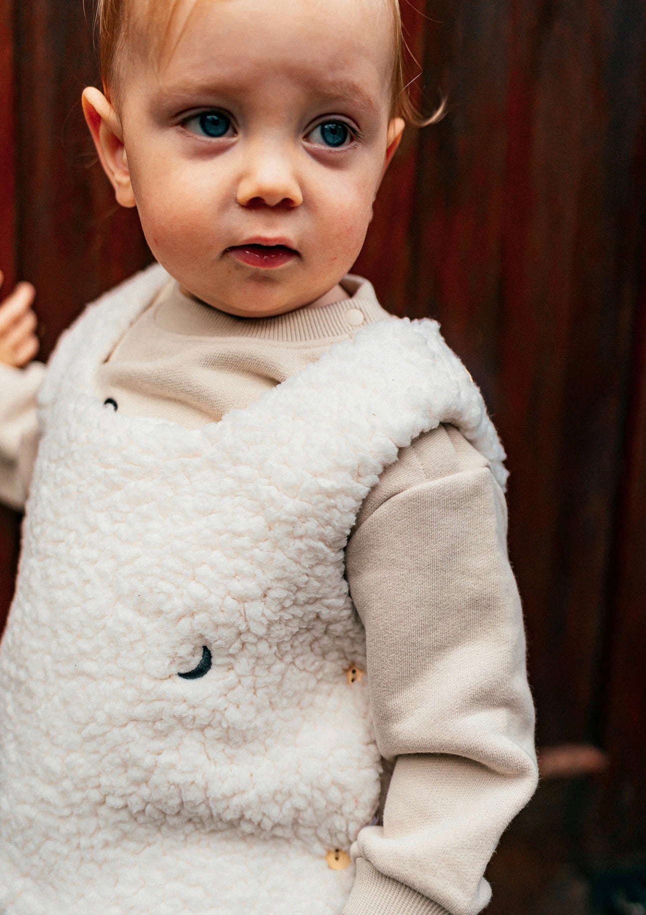 ベスト ボア素材 ノースリーブ プルオーバー アウター ベスト【mh0011645】