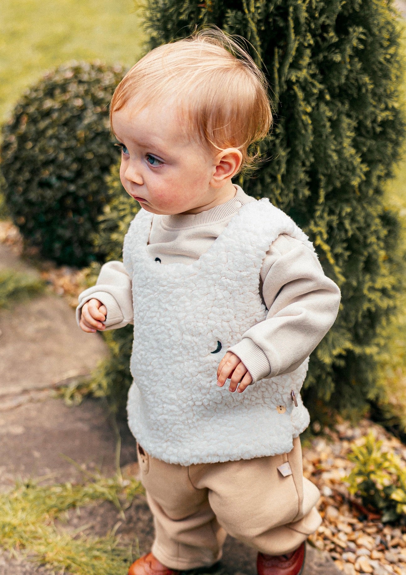 ベスト ボア素材 ノースリーブ プルオーバー アウター ベスト【mh0011645】