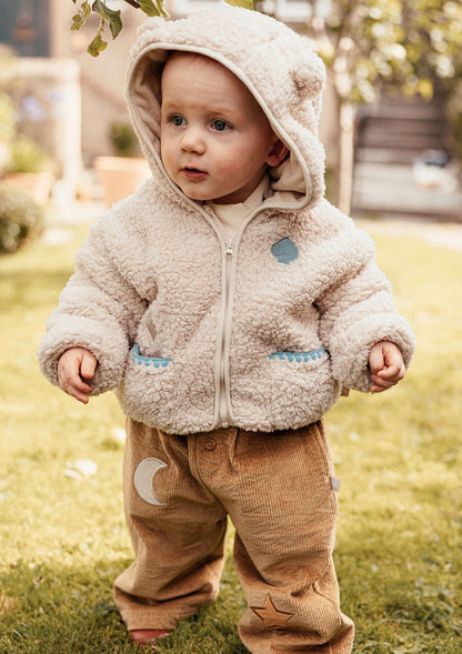 長袖ジャケット ボア素材 クマ耳フード ジップアップ アウター ブルゾン【mh0011646】