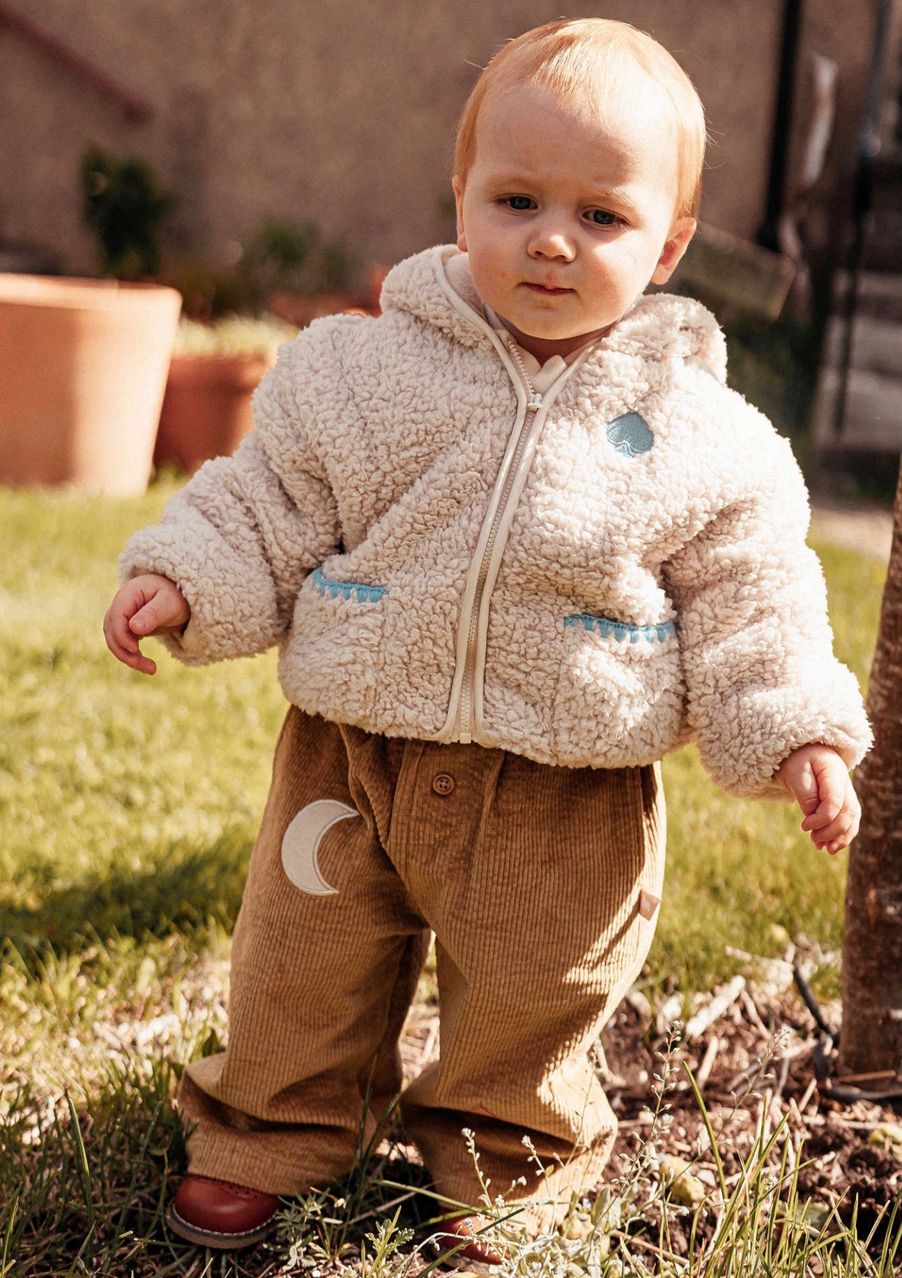 長袖ジャケット ボア素材 クマ耳フード ジップアップ アウター ブルゾン【mh0011646】