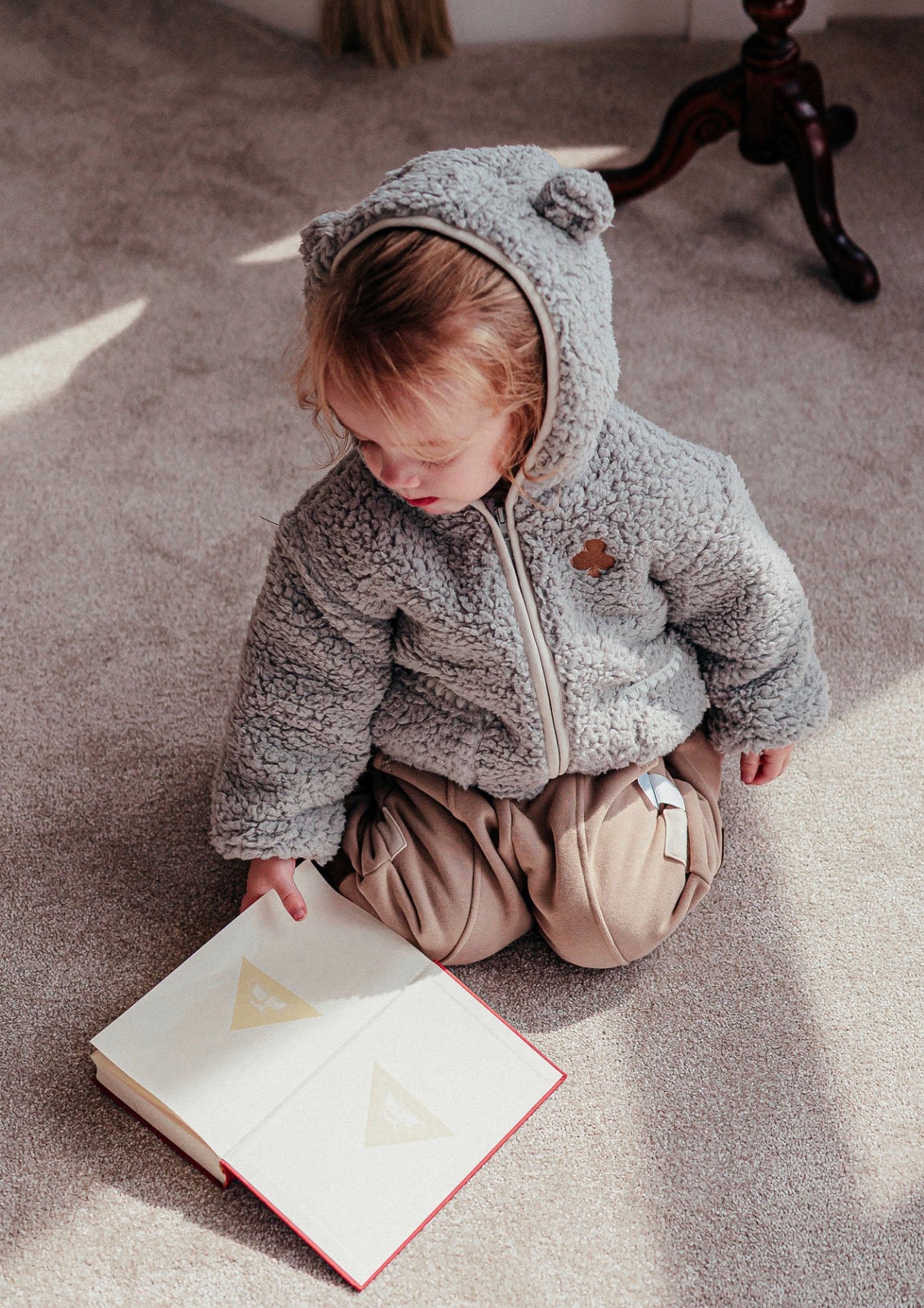 長袖ジャケット ボア素材 クマ耳フード ジップアップ アウター ブルゾン【mh0011646】