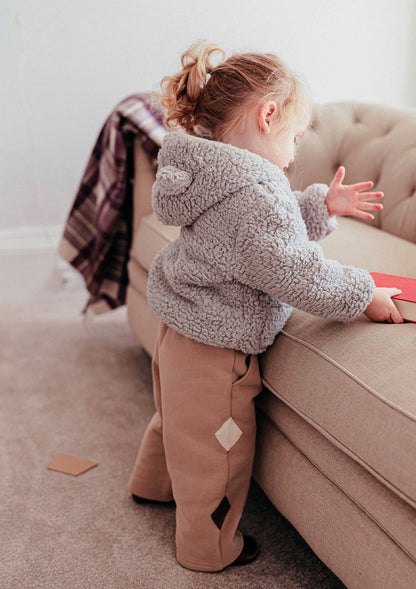 長袖ジャケット ボア素材 クマ耳フード ジップアップ アウター ブルゾン【mh0011646】