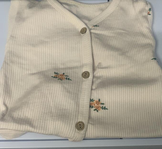 -ベビー フラワー 無地 カーディガン - mamahalo shop - カーディガン・パーカー -  べビー服 - 子供服 - 男の子 - 女の子