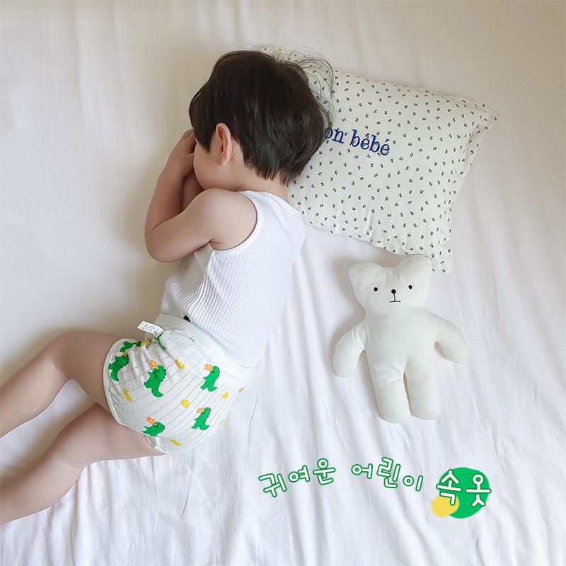 キッズ ダイナソー プリント コットン ショーツ 3枚セット【mh0013566】 mamahalo accessories 幼児用下着