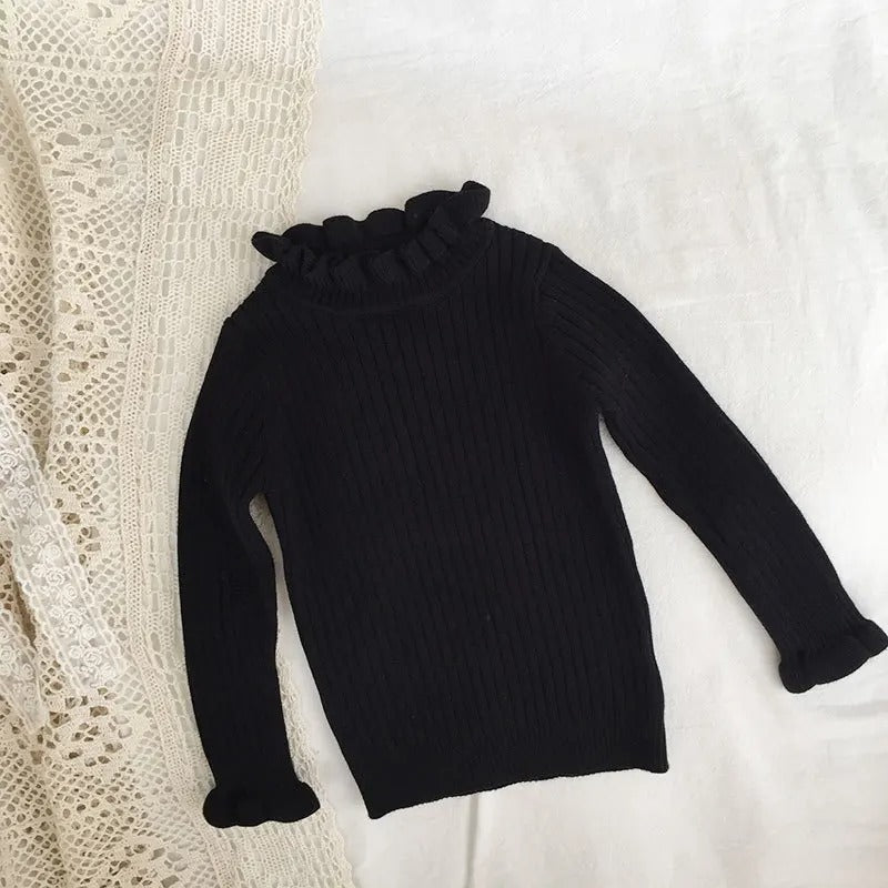 -キッズ ニット フリル トップス カットソー セーター【mh0000212】 - mamahalo shop - ニット・セーター -  べビー服 - 子供服 - 男の子 - 女の子