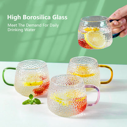 -ハンマーパターン コーヒーカップ エアバブル ウォーターグラス 400ml 温度耐性付き ハンドル付き ティーカップ【mh0005798】 - mamahalo shop - コップ・グラス・マグ -  べビー服 - 子供服 - 男の子 - 女の子