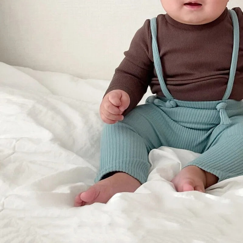 -ベビー サスペンダー レギンス パンツ【mh0000405】 - mamahalo shop - レギンスパンツ -  べビー服 - 子供服 - 男の子 - 女の子