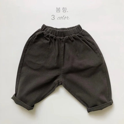 キッズ シンプル ルーズ パンツ - mamahalo shop - ロングパンツ・スウェットパンツ - ベビー服 - 子供服 - 男の子 - 女の子