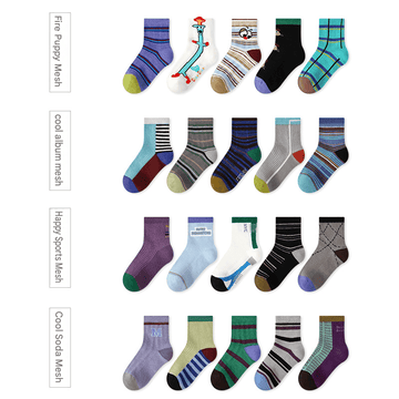 5-Pack Breathable Mesh Character Socks アニマル メッシュソックス 5足セット【mh0013541】 mamahalo accessory ベビー用靴下・タイツ