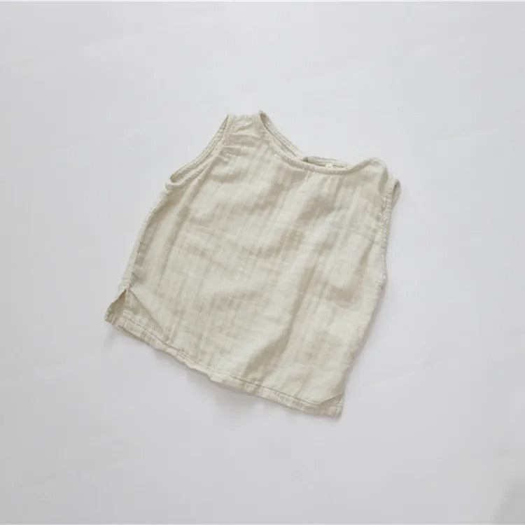 -キッズ ノースリーブ Tシャツ トップス【mh0000499】 - mamahalo shop - タンクトップ・キャミソール・ノースリーブトップス -  べビー服 - 子供服 - 男の子 - 女の子