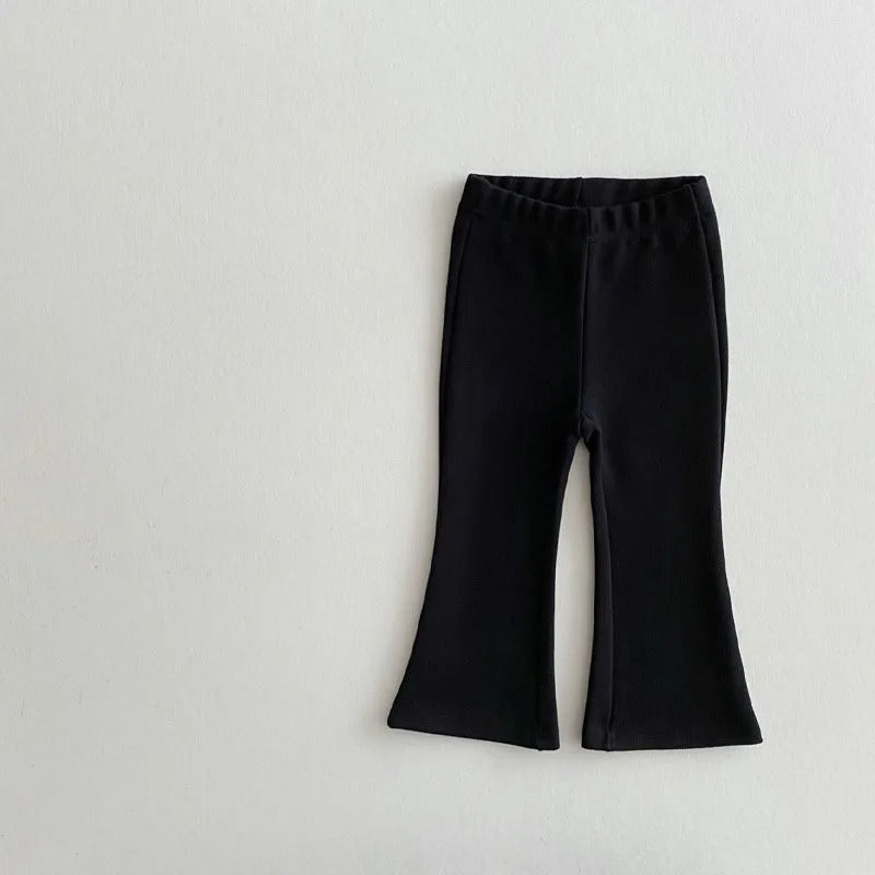 -ベビー キッズ レオパード チェック みずたま フレア パンツ - mamahalo shop - ロングパンツ・スウェットパンツ -  べビー服 - 子供服 - 男の子 - 女の子