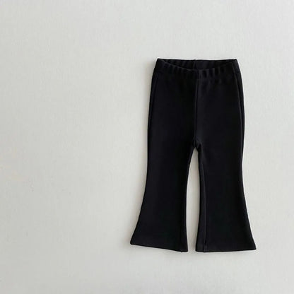 -ベビー キッズ レオパード チェック みずたま フレア パンツ - mamahalo shop - ロングパンツ・スウェットパンツ -  べビー服 - 子供服 - 男の子 - 女の子