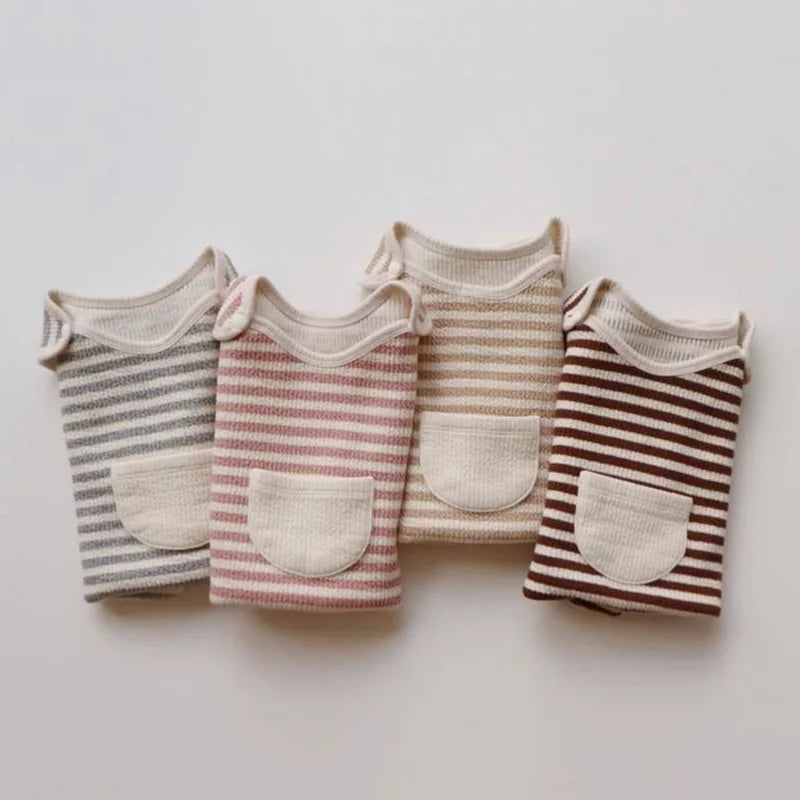 -ベビースリーパー ボーダー 寝袋 パジャマ【mh0003540】 - mamahalo shop - スリーパー -  べビー服 - 子供服 - 男の子 - 女の子