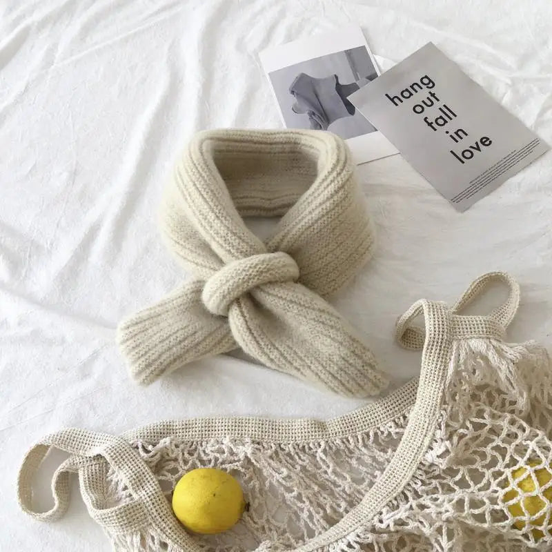 -キッズマフラー ニット スカーフ 9カラー ユニセックス 男の子 女の子 子供服 - mamahalo shop - ネックウォーマー -  べビー服 - 子供服 - 男の子 - 女の子