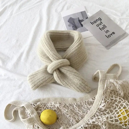 -キッズマフラー ニット スカーフ 9カラー ユニセックス 男の子 女の子 子供服 - mamahalo shop - ネックウォーマー -  べビー服 - 子供服 - 男の子 - 女の子