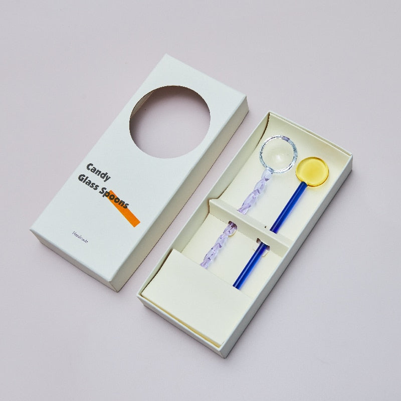 -# スプーン デザート ガラス コーヒー 攪拌 マドラー カトラリー【mh0002806】 - mamahalo shop - カトラリー -  べビー服 - 子供服 - 男の子 - 女の子