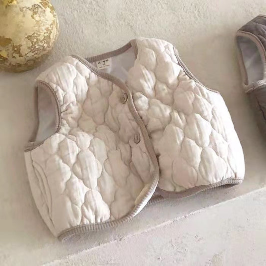 -ベビー バイピング キルティング ベスト 47411638 - mamahalo shop - ベスト -  べビー服 - 子供服 - 男の子 - 女の子