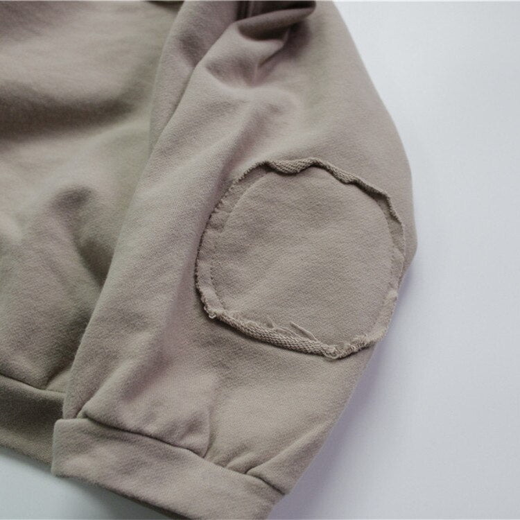 -キッズ スウェット トップス トレーナー アプリコット コーヒー ユニセックス - mamahalo shop - トレーナー・フーディ -  べビー服 - 子供服 - 男の子 - 女の子