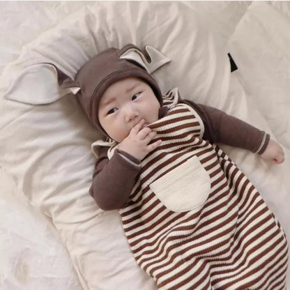 -ベビースリーパー ボーダー 寝袋 パジャマ【mh0003540】 - mamahalo shop - スリーパー -  べビー服 - 子供服 - 男の子 - 女の子