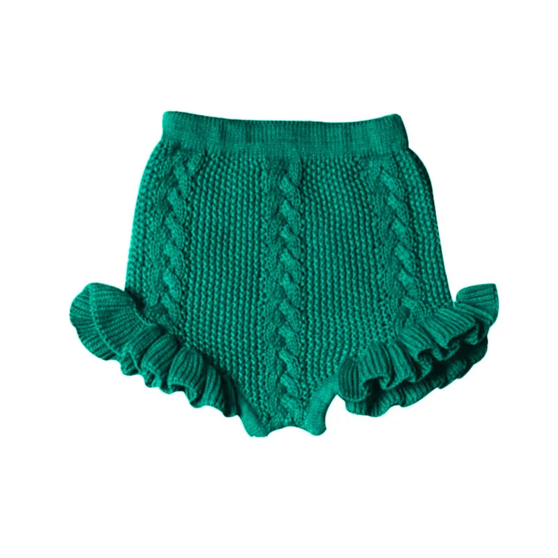 -☺︎ キッズパンツ ニットフリル ブルマパンツ 3カラー - mamahalo shop - ブルマパンツ -  べビー服 - 子供服 - 男の子 - 女の子
