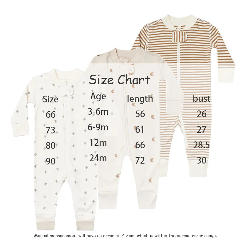 -ベビーロンパース 長袖ジップアップジャンプスーツ プリント柄【mh0006227】 - mamahalo shop - 長袖ロンパース -  べビー服 - 子供服 - 男の子 - 女の子