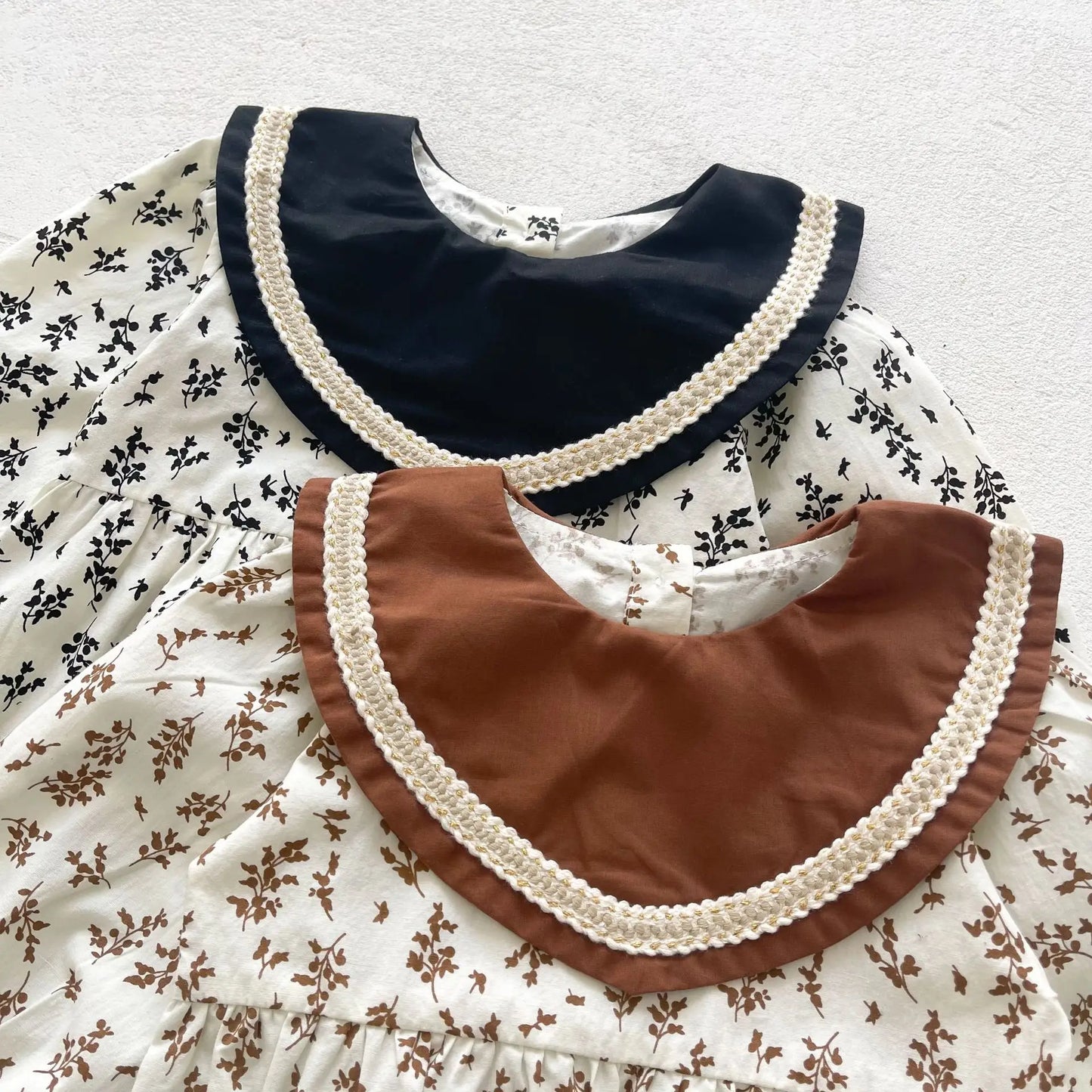 -ベビー フラワー 長袖 ロンパース ボンネット セット - mamahalo shop - 長袖ロンパース -  べビー服 - 子供服 - 男の子 - 女の子