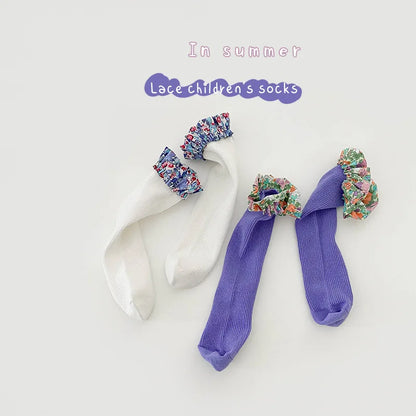 -ベビー キッズ フリル ソックス 靴下 2足 セット - mamahalo shop - ベビー用靴下・タイツ -  べビー服 - 子供服 - 男の子 - 女の子