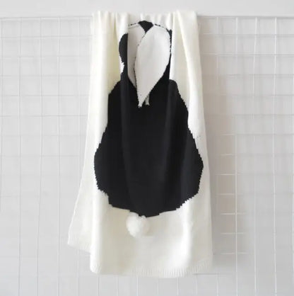 -ベビーブランケット うさ耳付きブランケット 毛布 おくるみ - mamahalo shop - ベビーブランケット・タオル -  べビー服 - 子供服 - 男の子 - 女の子
