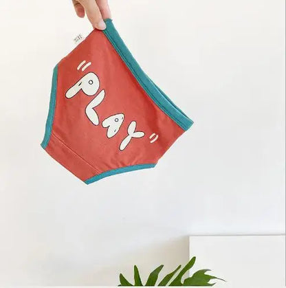 -キッズ下着 ガールズボーイズパンツ アンダーウェア レターロゴ ブリーフ【mh0004083】 - mamahalo shop - 幼児用下着 -  べビー服 - 子供服 - 男の子 - 女の子