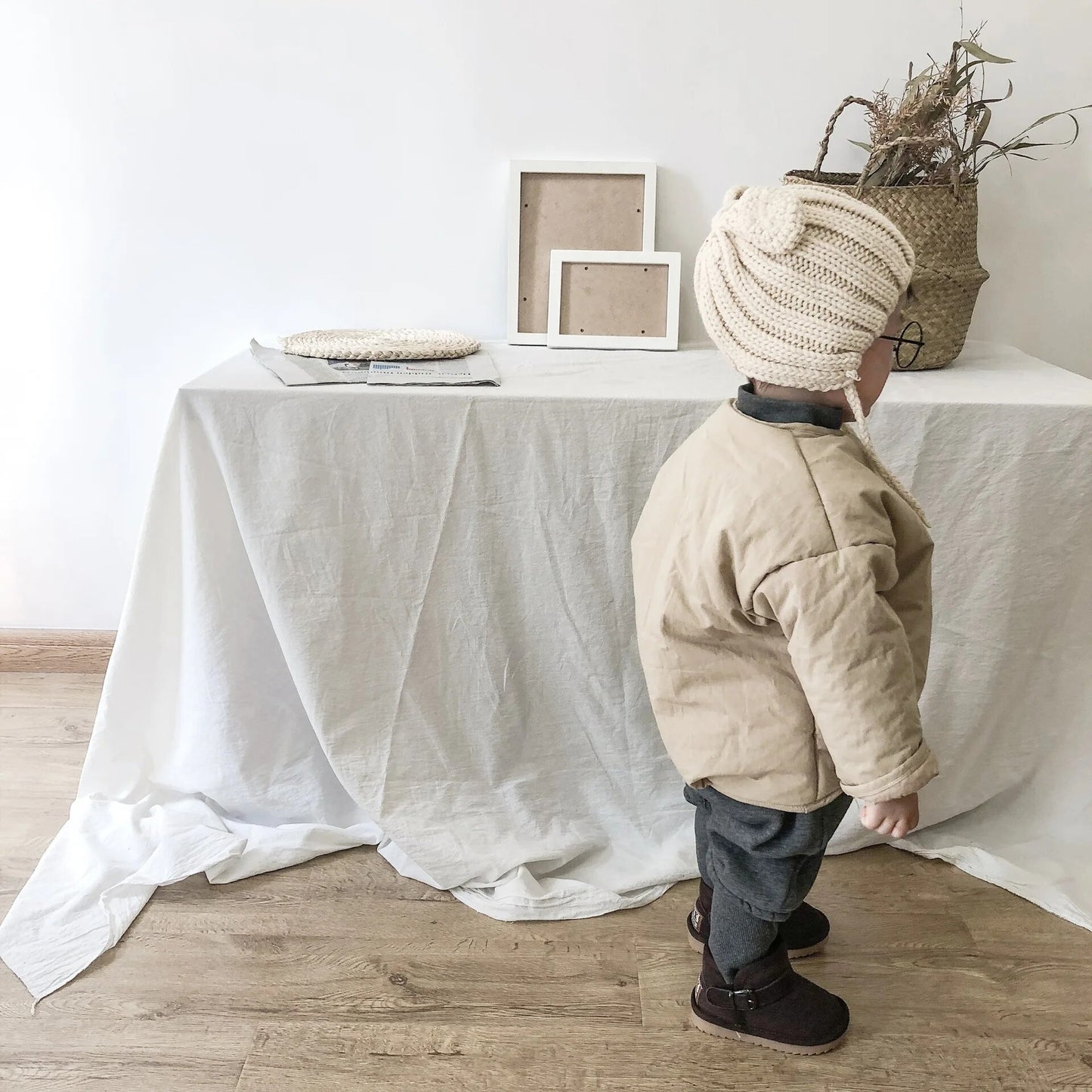 -キッズアウター ジャケット ジャンパー コート シンプル ベーシック ブラック カーキ 2カラー ユニセックス 男の子 女の子 子供服 - mamahalo shop - ショートコート・ジャケット・ジャンパー -  べビー服 - 子供服 - 男の子 - 女の子