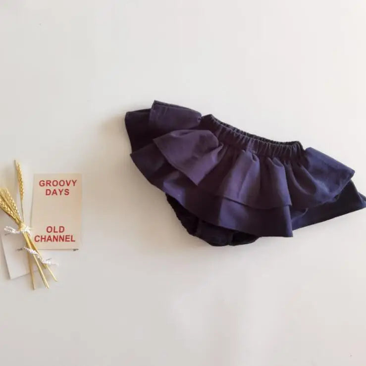 -☺︎ ベビーブルマ ダブルフリルブルマパンツ - mamahalo shop - ブルマパンツ -  べビー服 - 子供服 - 男の子 - 女の子