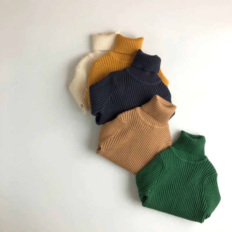 -キッズ ニット タートルネック トップス セーター【mh0000223】 - mamahalo shop - ニット・セーター -  べビー服 - 子供服 - 男の子 - 女の子