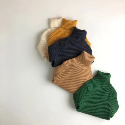 -キッズ ニット タートルネック トップス セーター【mh0000223】 - mamahalo shop - ニット・セーター -  べビー服 - 子供服 - 男の子 - 女の子